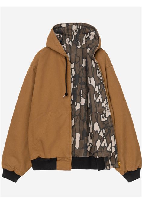 og active jacket 50th anniversary man brown and camo CARHARTT WIP | I0364123GK.02